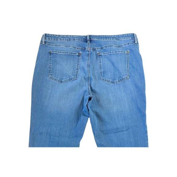 Gloria Vanderbilt Jeans Rail Straight All-Around Slimming Effect Denim Blue 18 - Picture 5 of 8